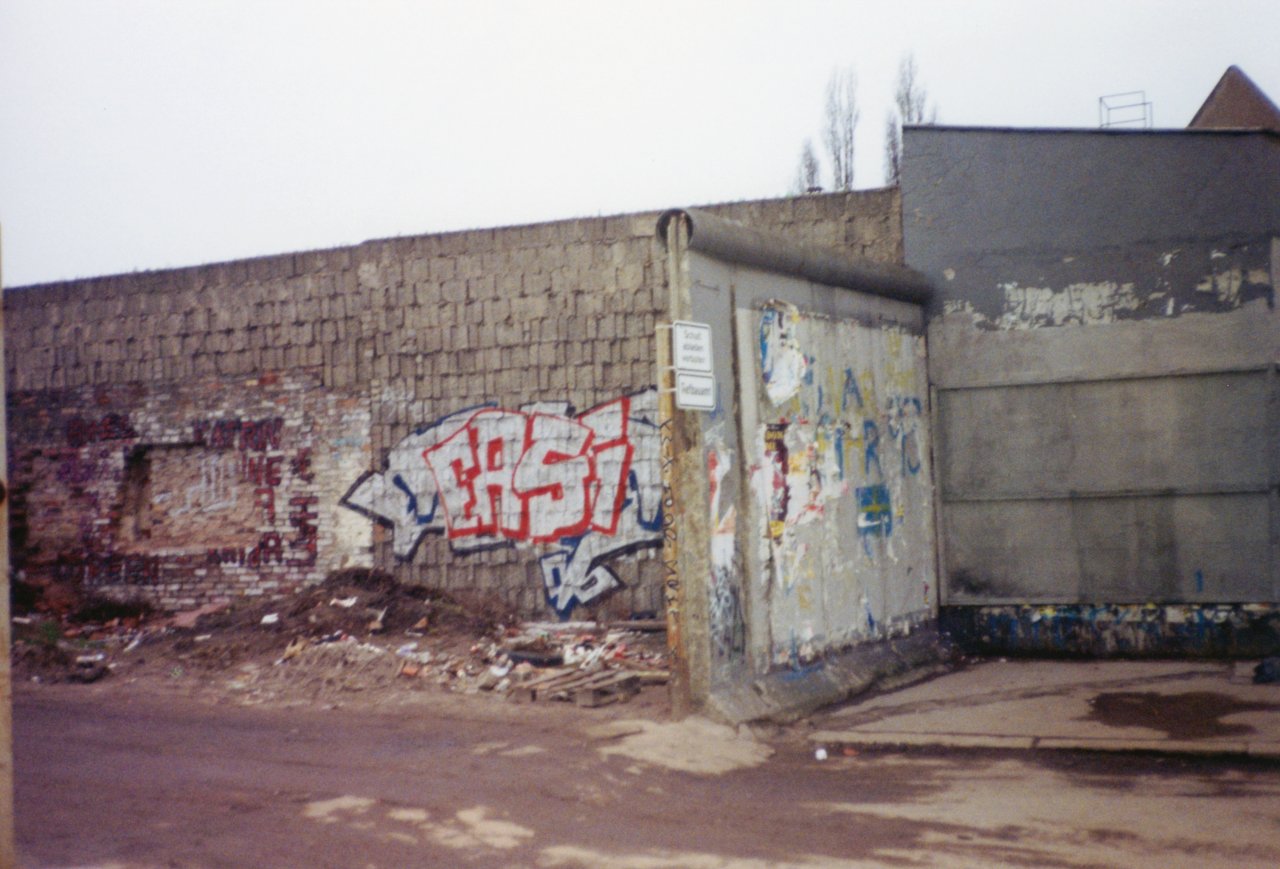 M and Ed Momjian work trip to Europe Sept 1992 Berlin Wall 2